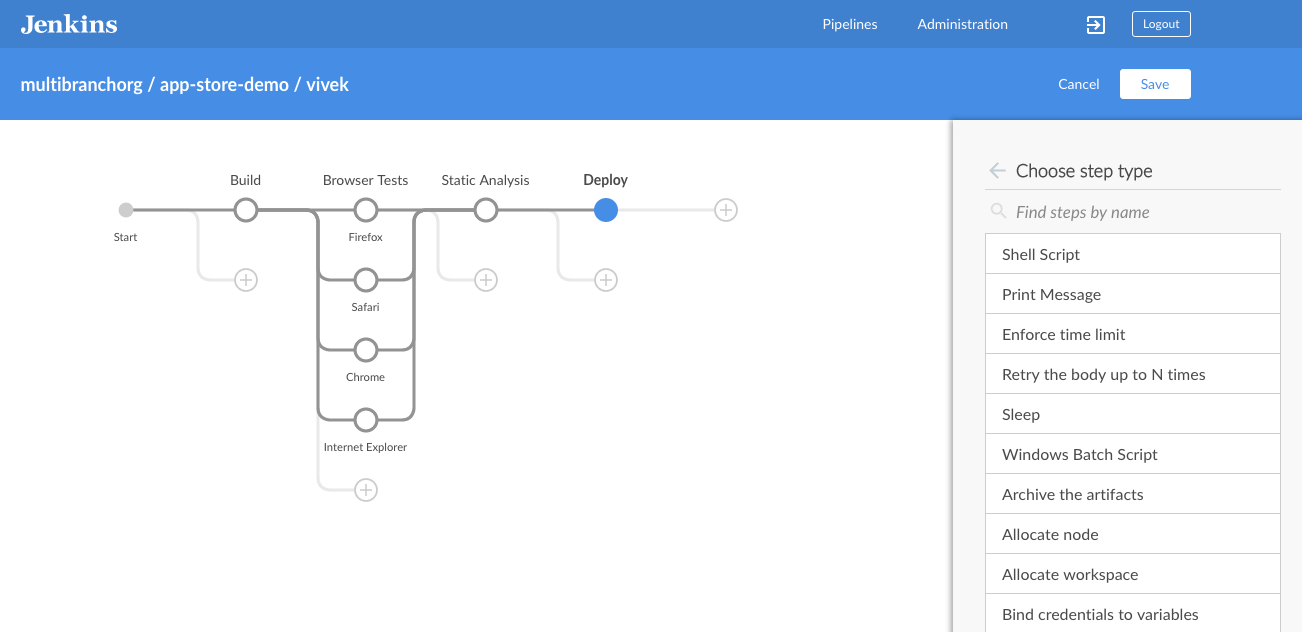 Editing a Pipeline